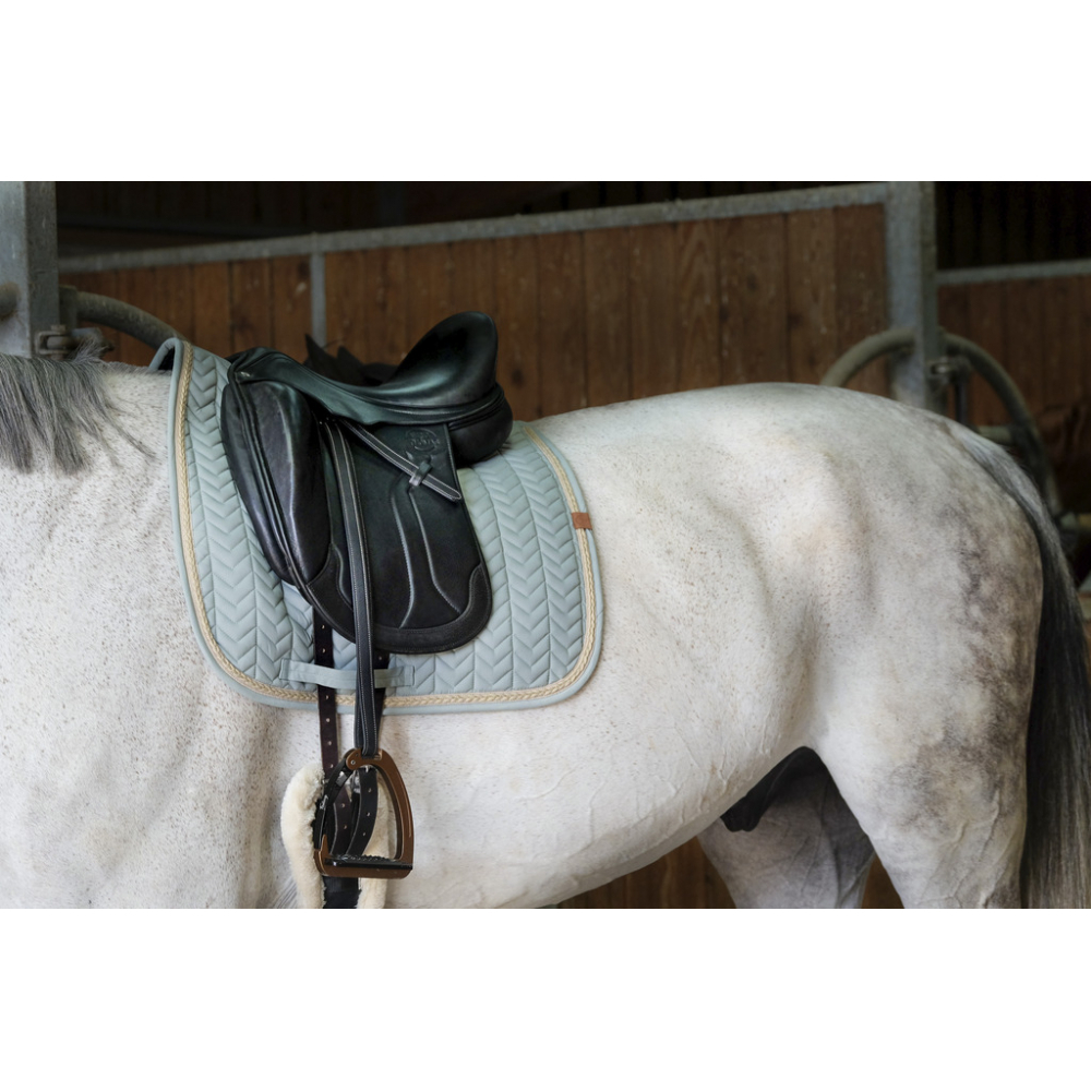 EQUITHEME Tapis de dressage Softy verde claro para caballo