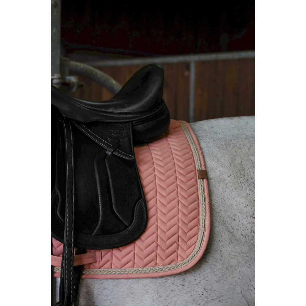 EQUITHEME Tapis de dressage Softy saumon para caballo