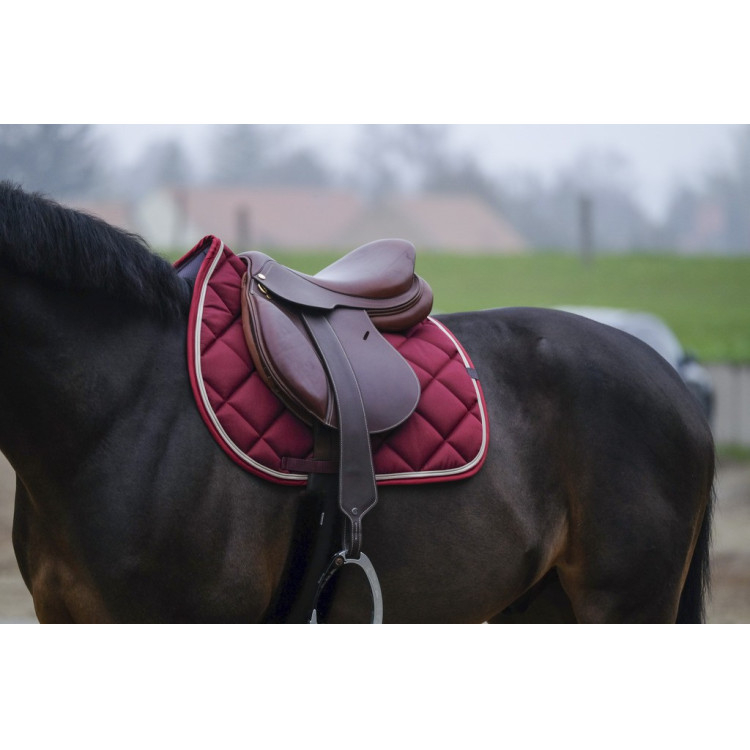 EQUITHEME Tapis de selle mixte Classic bordeaux para caballo