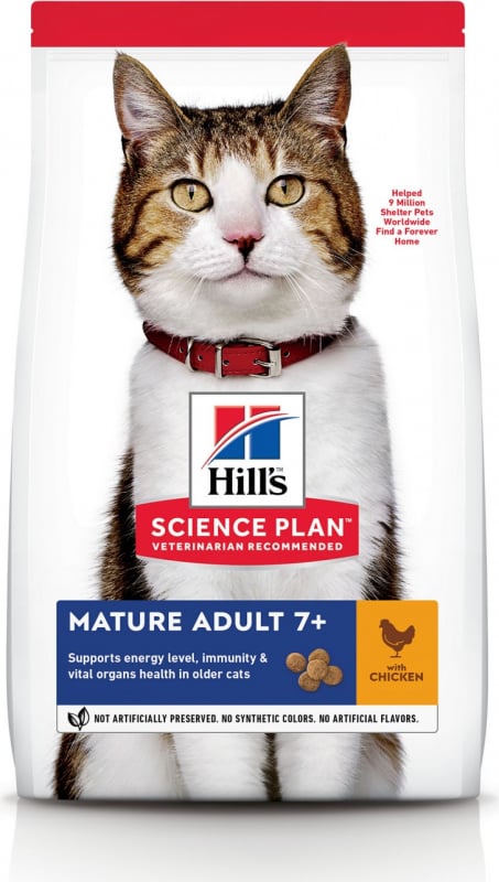 HILL'S Science Plan Mature Adult 7+ au Poulet pour chat Senior