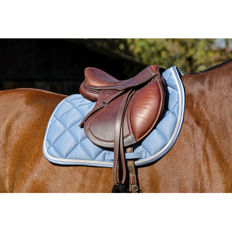 EQUITHEME Zadeldekje Classic gemengd eendenblauw voor paarden