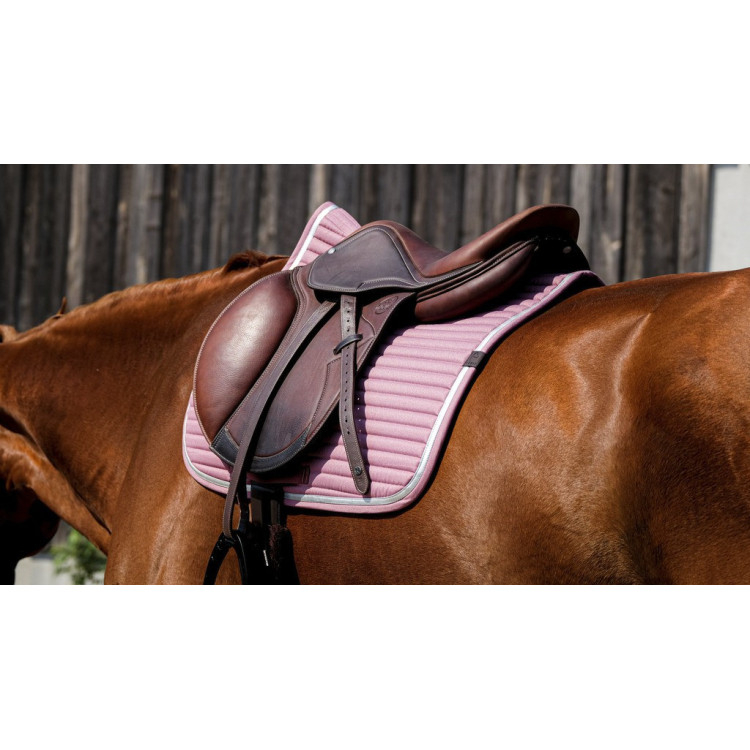 EQUITHEME Tapis de selle mixte Spring rose - Taille Cheval