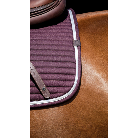 EQUITHEME Tapis de selle mixte Spring bordeaux - Taille Cheval