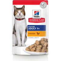 Hill's Science Plan Adult 7+ Comida húmeda para gatos senior con Pollo