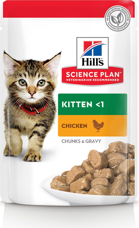 Sachet fraîcheur HILL'S Science Plan Kitten au Poulet pour chaton