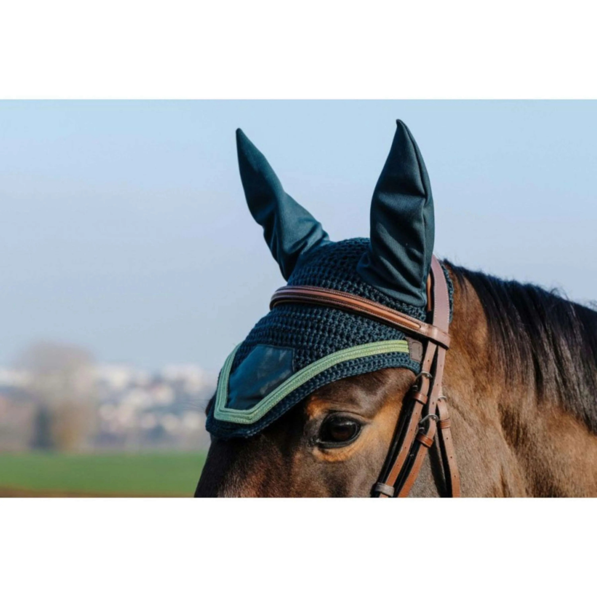 Equithème Badge bonnet verde oscuro caballo