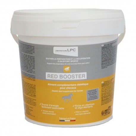 LPC Red Booster Aliment complémentaire pour la préparation et la récupération après l'effort du cheval 1kg