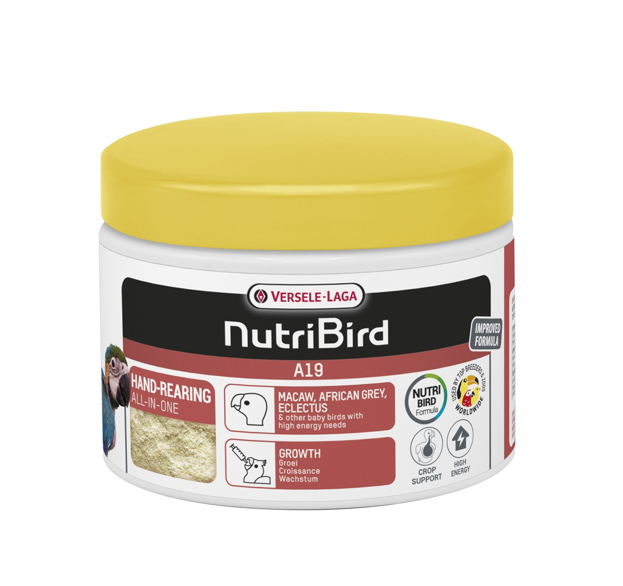 NutriBird A19 Handzucht für Aras, Edelpapageien und Graupapageien aus Gabun