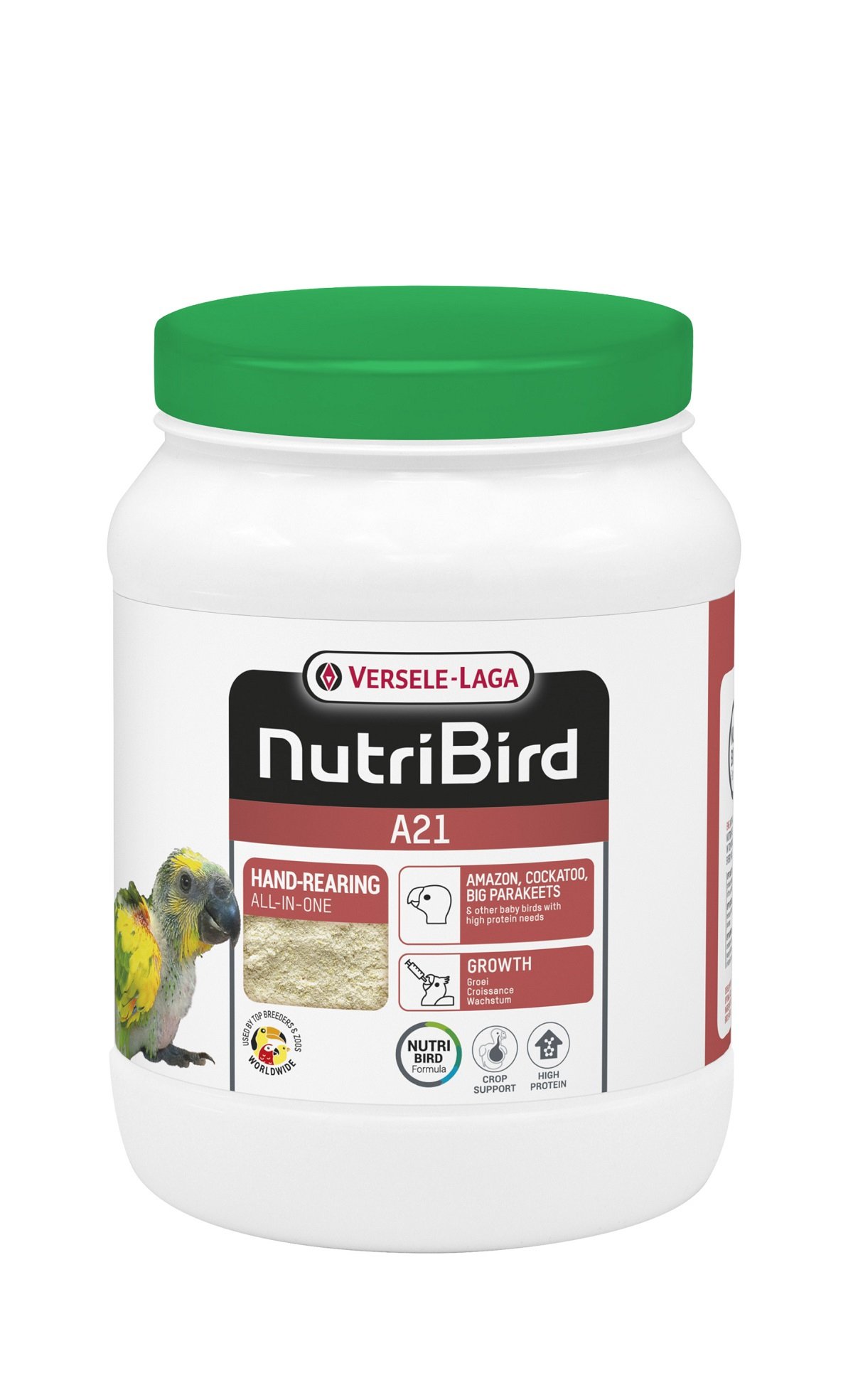 NutriBird A21 Aliment d'élevage protéiné pour Amazones, Cacatoès et grandes perruches