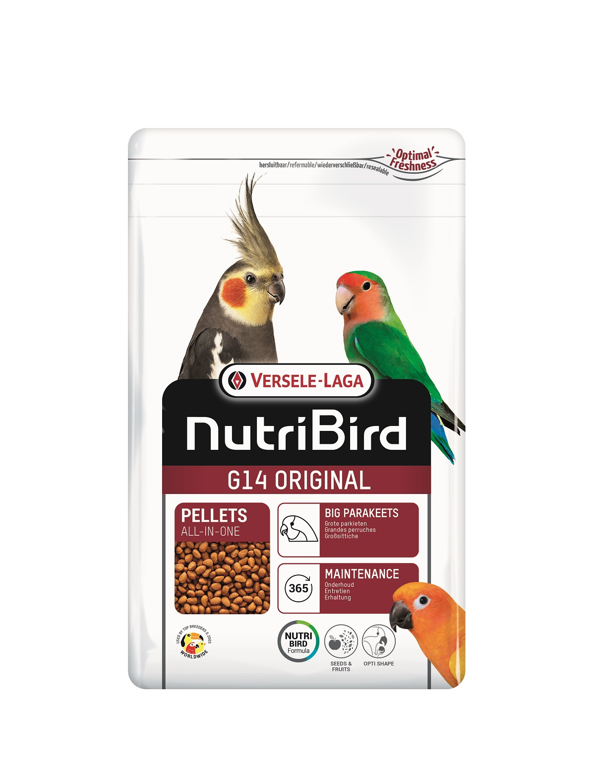 NutriBird G14 Original Alimento completo e equilibrado para periquitos grandes