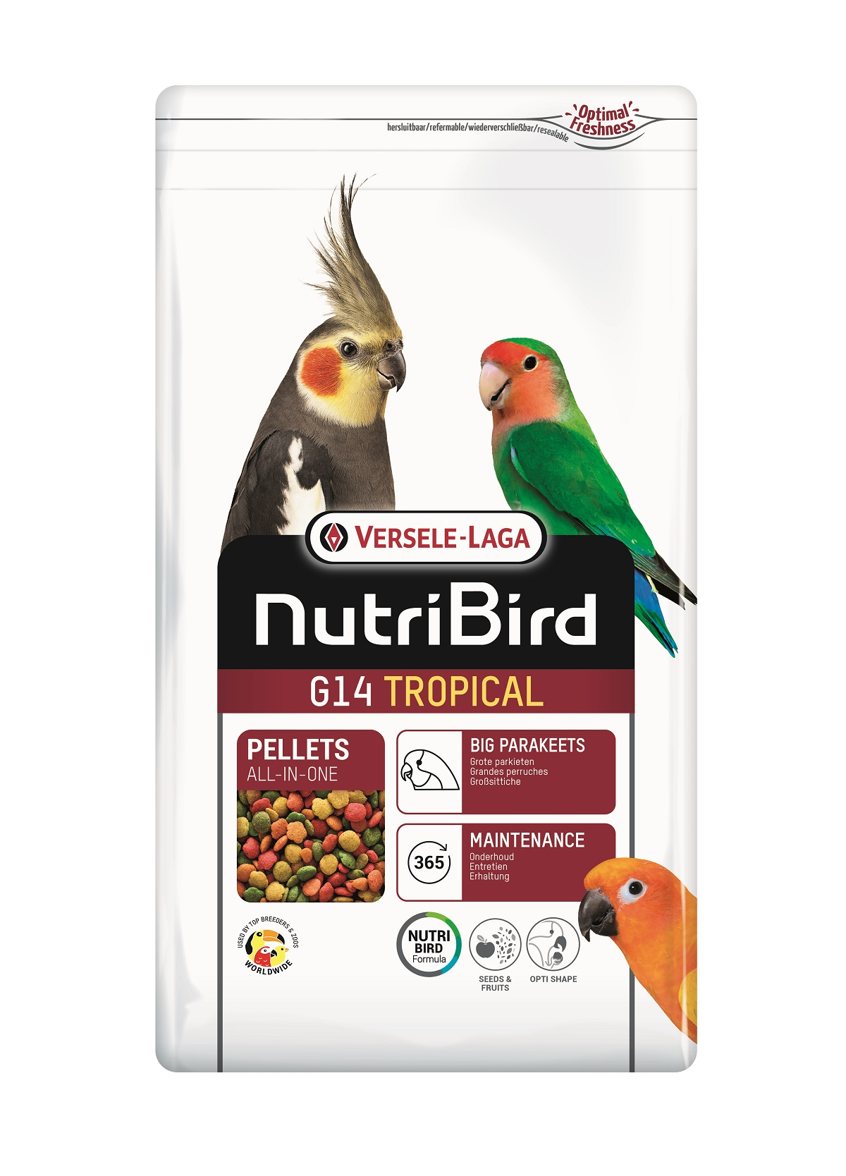 NutriBird G14 Tropical onderhoudsvoer voor grote parkieten