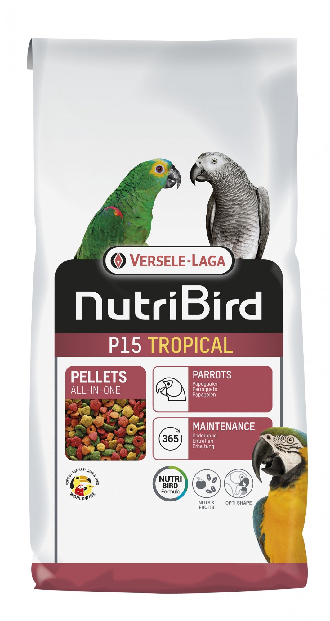 NutriBird P15 Alimentação Tropical para papagaio