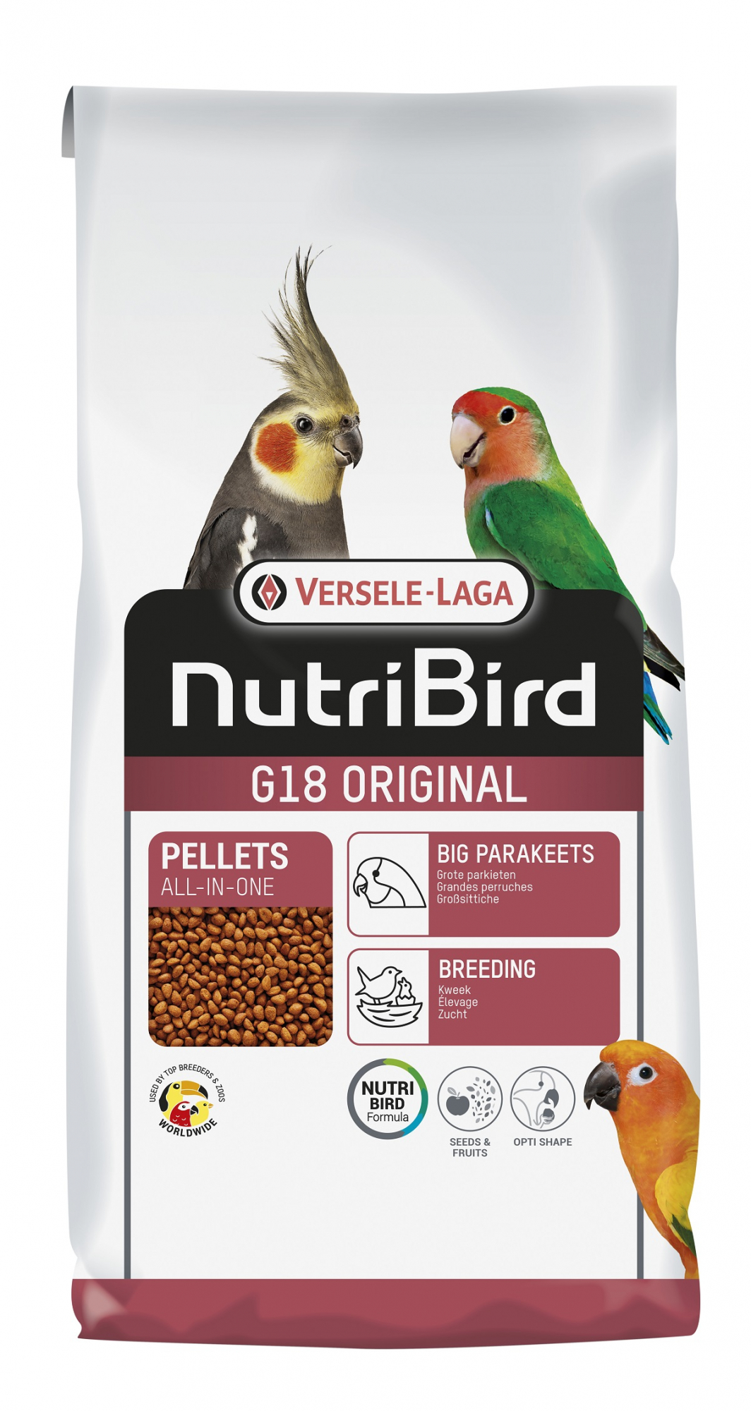 NutriBird G 18 Original élevage pour grandes perruches