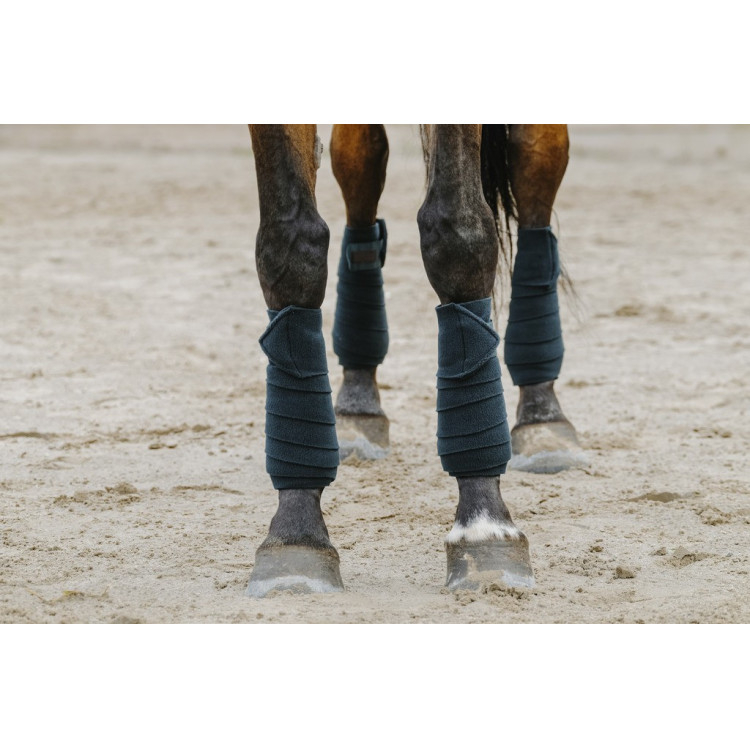 EQUITHEME Polo bandages donkergroen