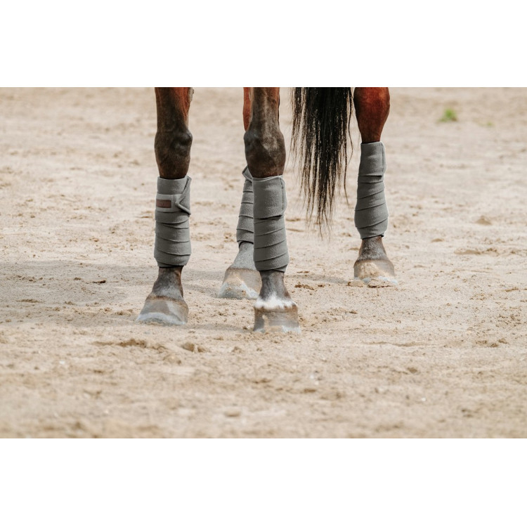 EQUITHEME Bandes de polo gris