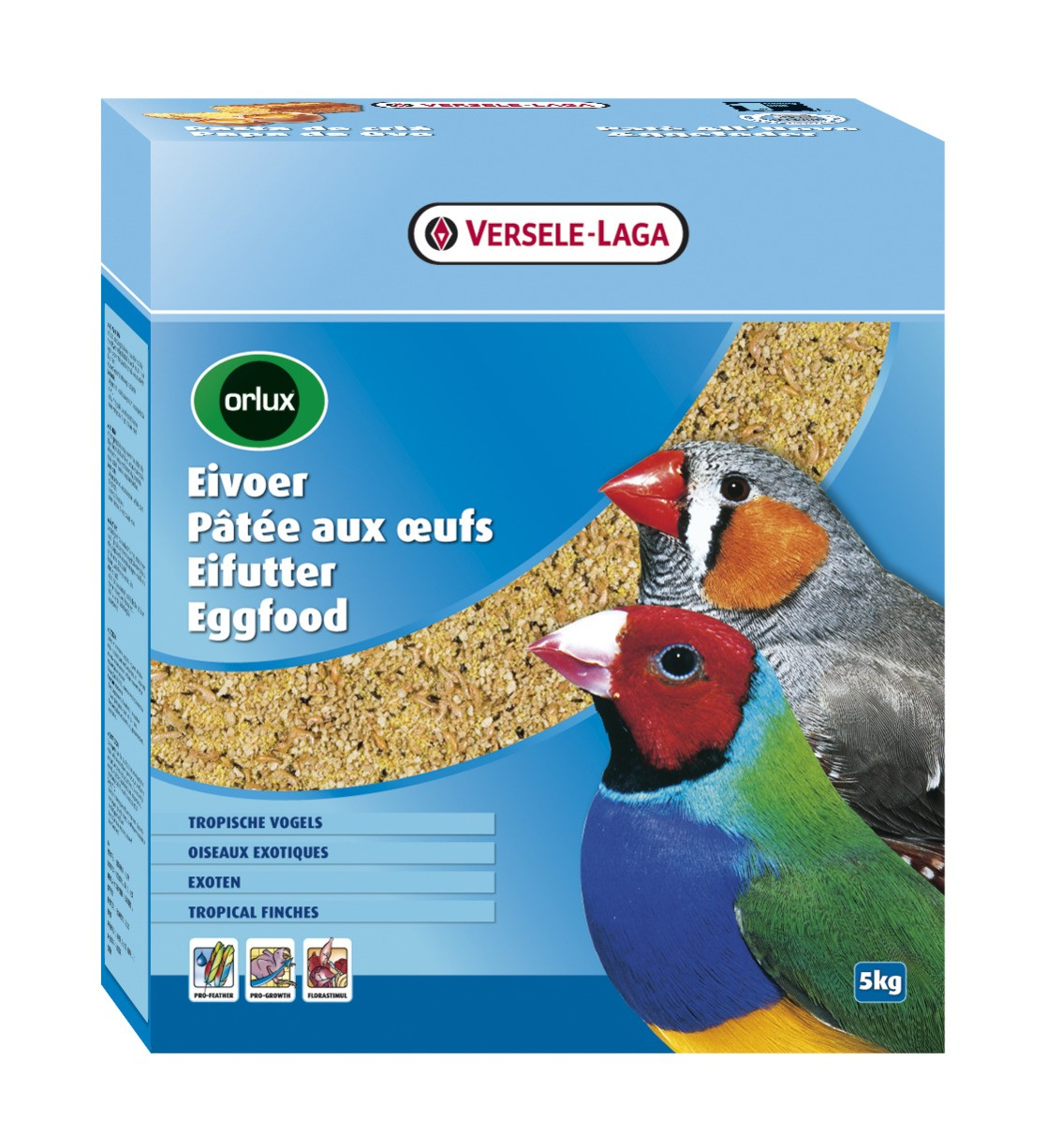 Orlux Pasta de huevo para pájaros exóticos