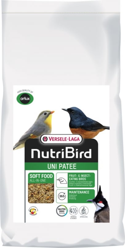 Nutribird Uni Futter für kleine fruchtfressende und insektenfressende Vögel