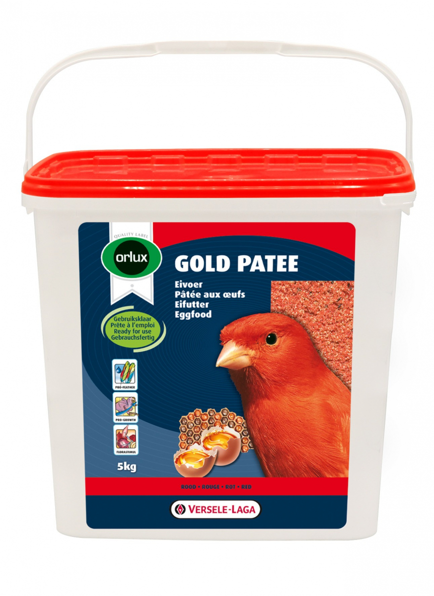 Orlux Gold pâtée rouge entretien du plumage rouge des canaris
