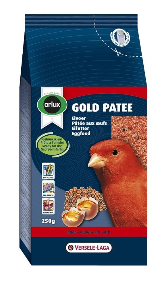 Orlux Gold Pasta de huevo para canarios, pájaros silvestres y exóticos