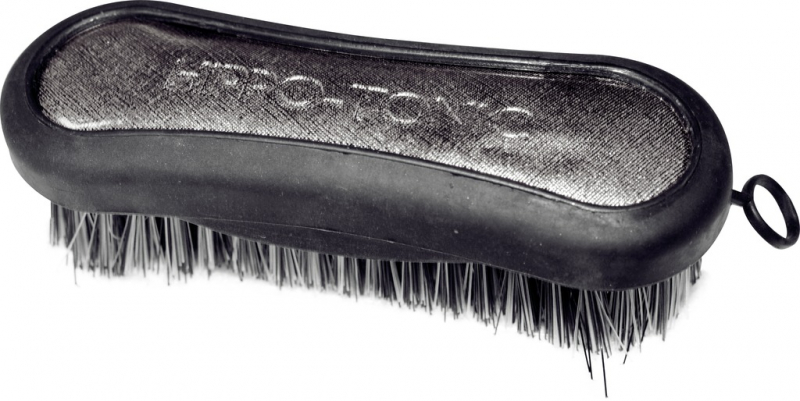 HIPPOTONIC Brosse de tête Glossy argentée/noire