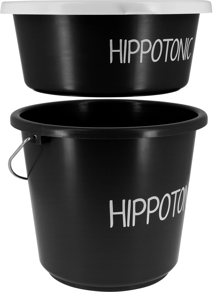 HIPPOTONIC Stallnapf schwarz 5L 