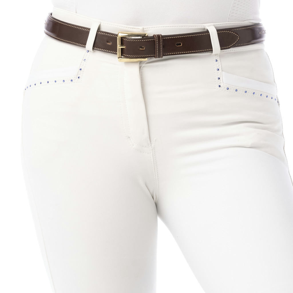 EQUITHEME Calça de equitação Safir branca - do 34 ao 44