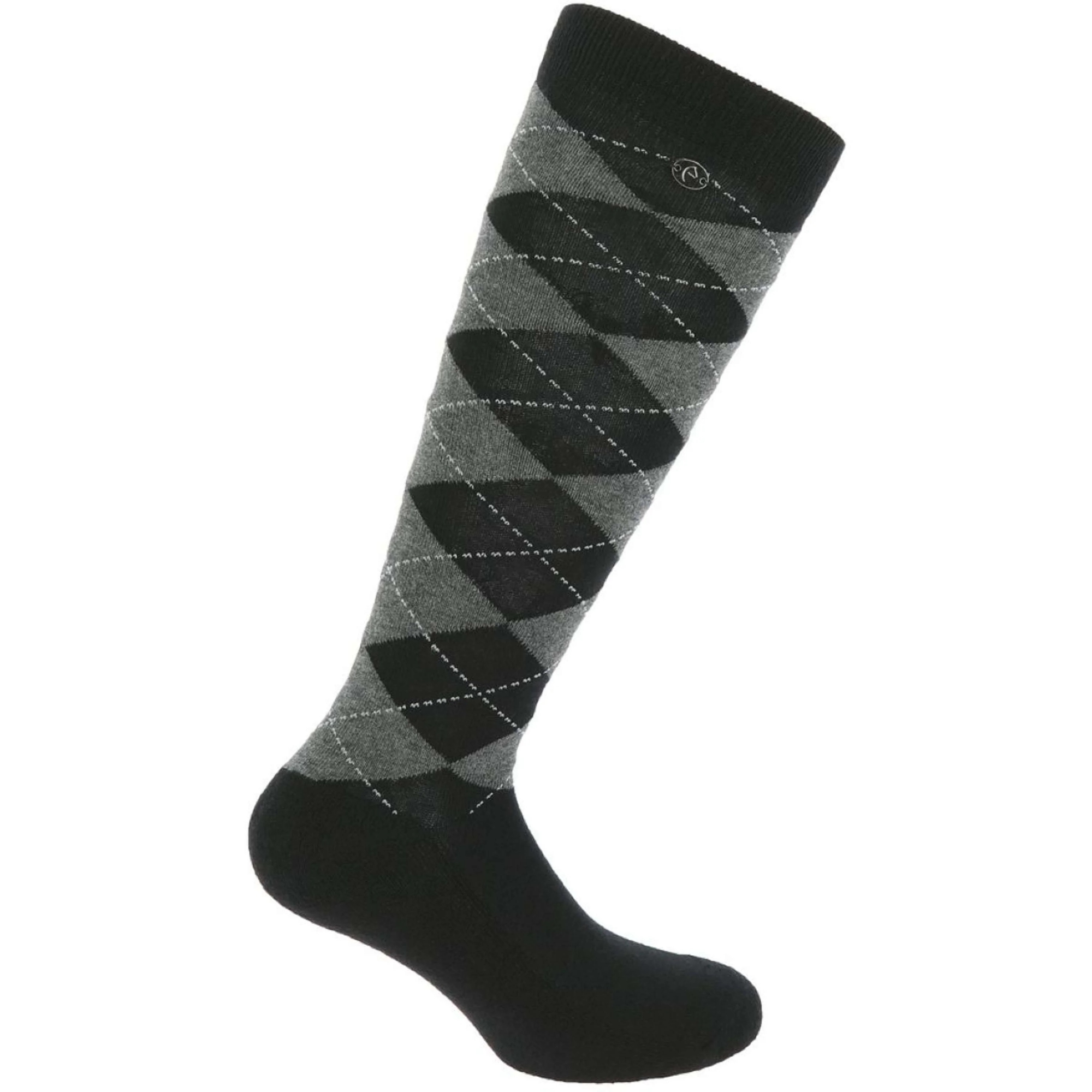 EQUITHEME Calcetines Argyle negro / gris 35-38 