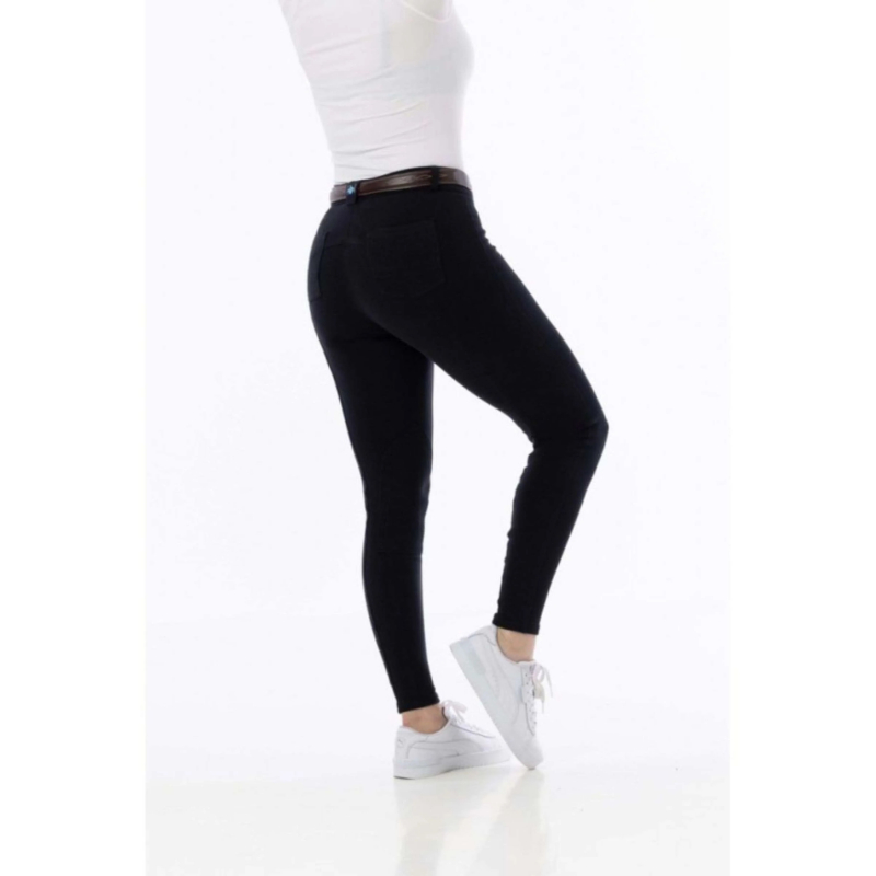 RIDING WORLD Calça de equitação Memphis preta para mulher