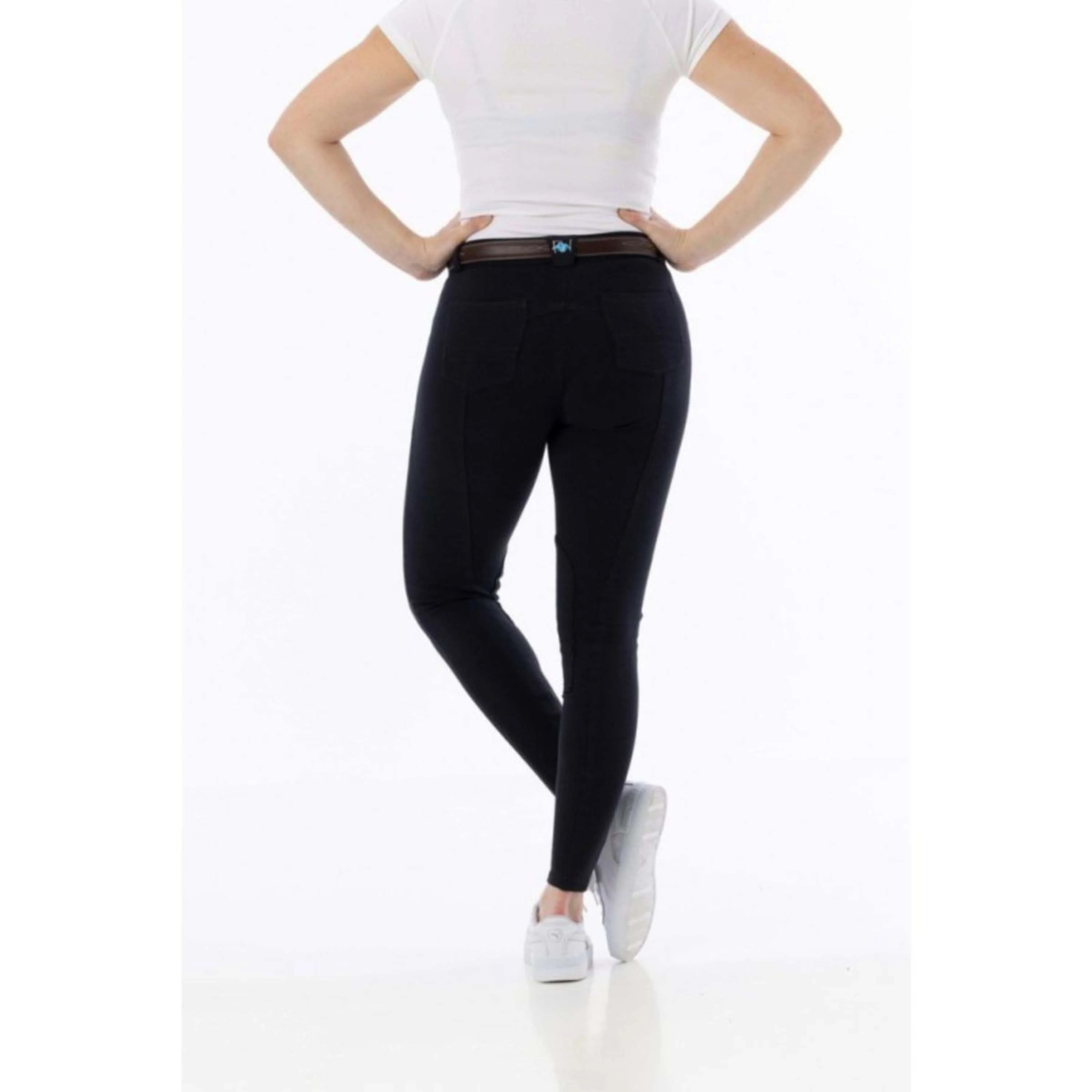 RIDING WORLD Pantalon d'équitation Memphis noir pour femme