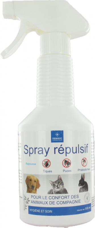Spray antiparasitaire aux plantes - répulsif des tiques, puces et phlébotomes - Demavic