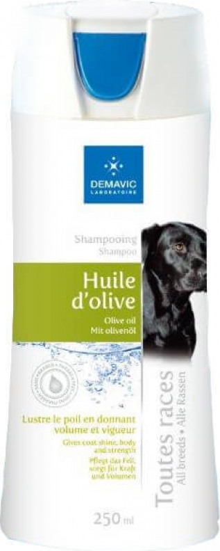 Shampoing à l'huile d'olive pour chien