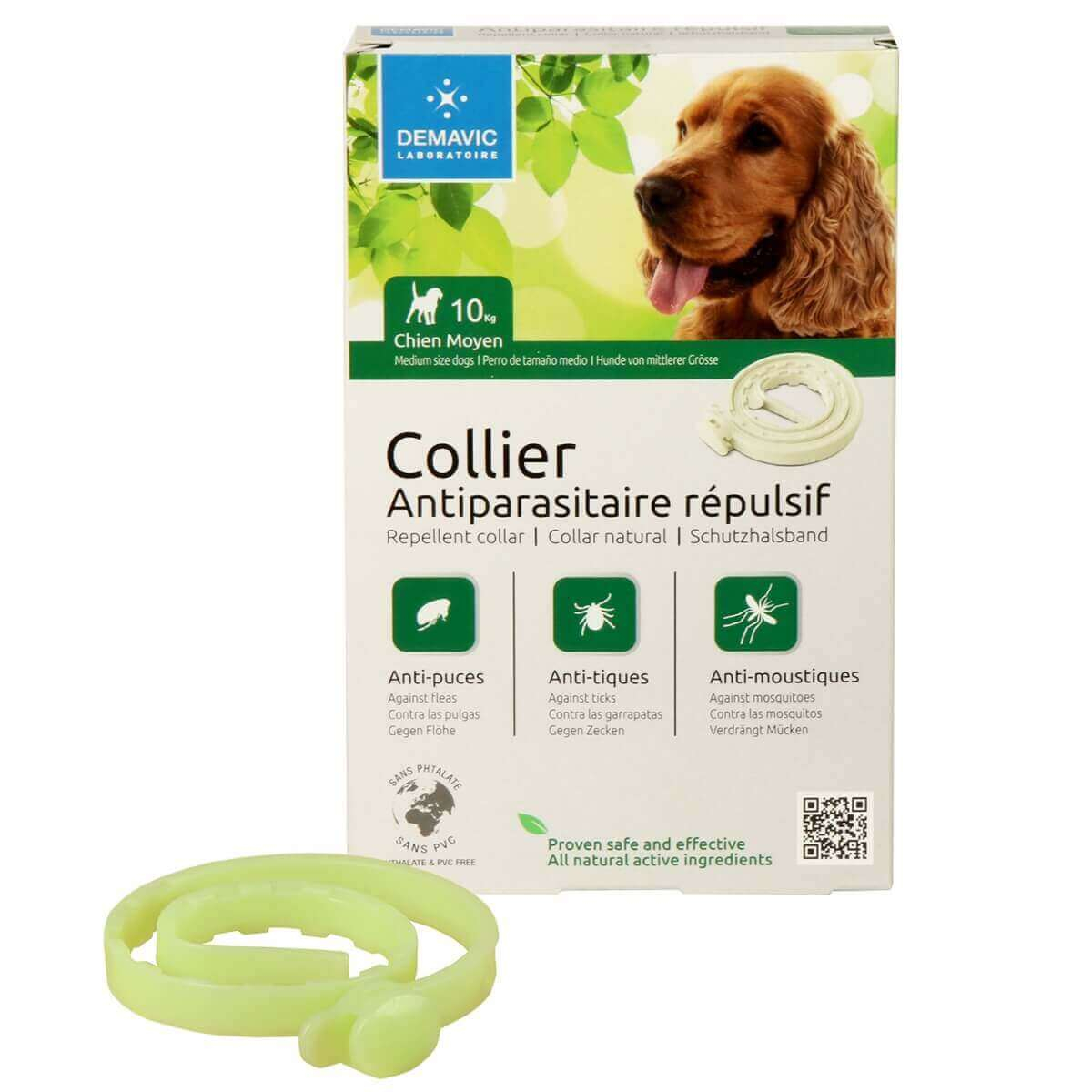 Collier insectifuge pour chien