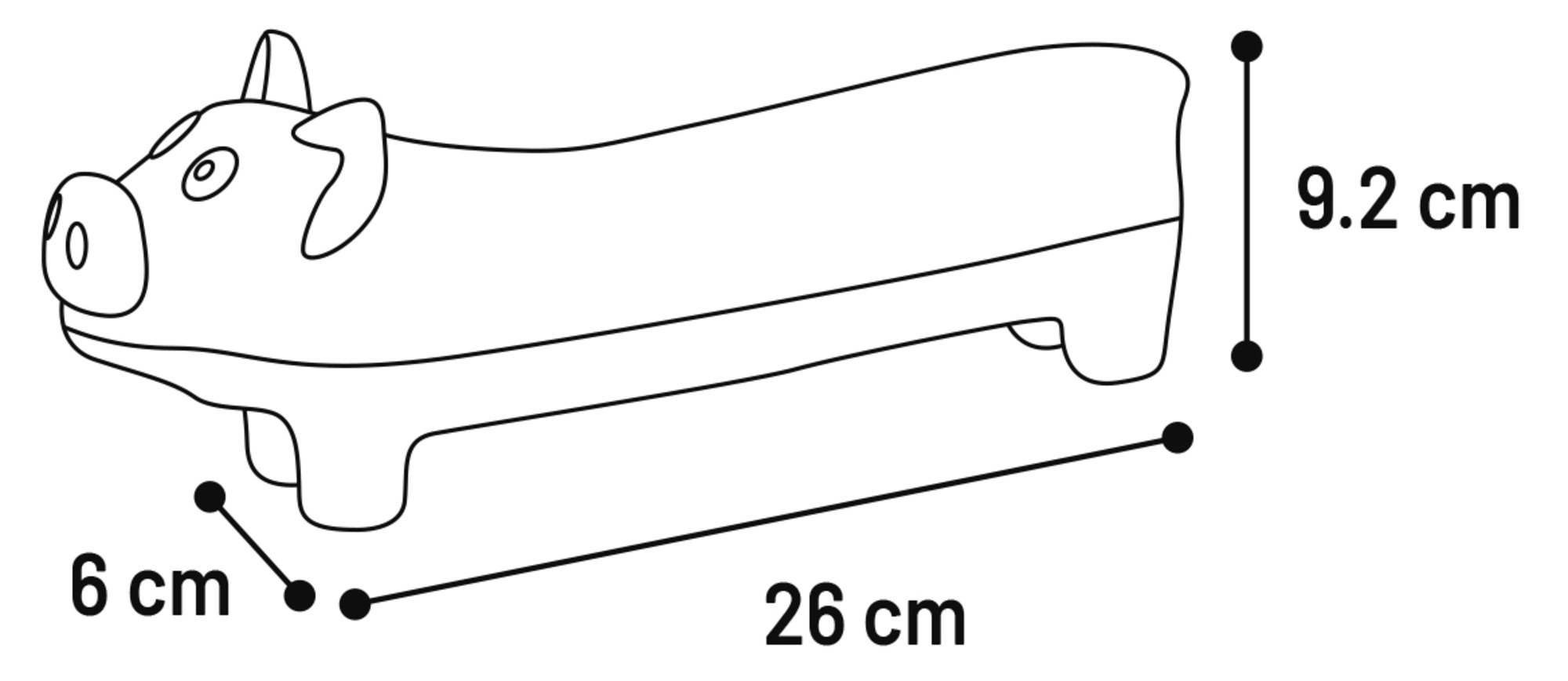 Spielzeug Zwano XL aus gepolstertem Latex Flamingo