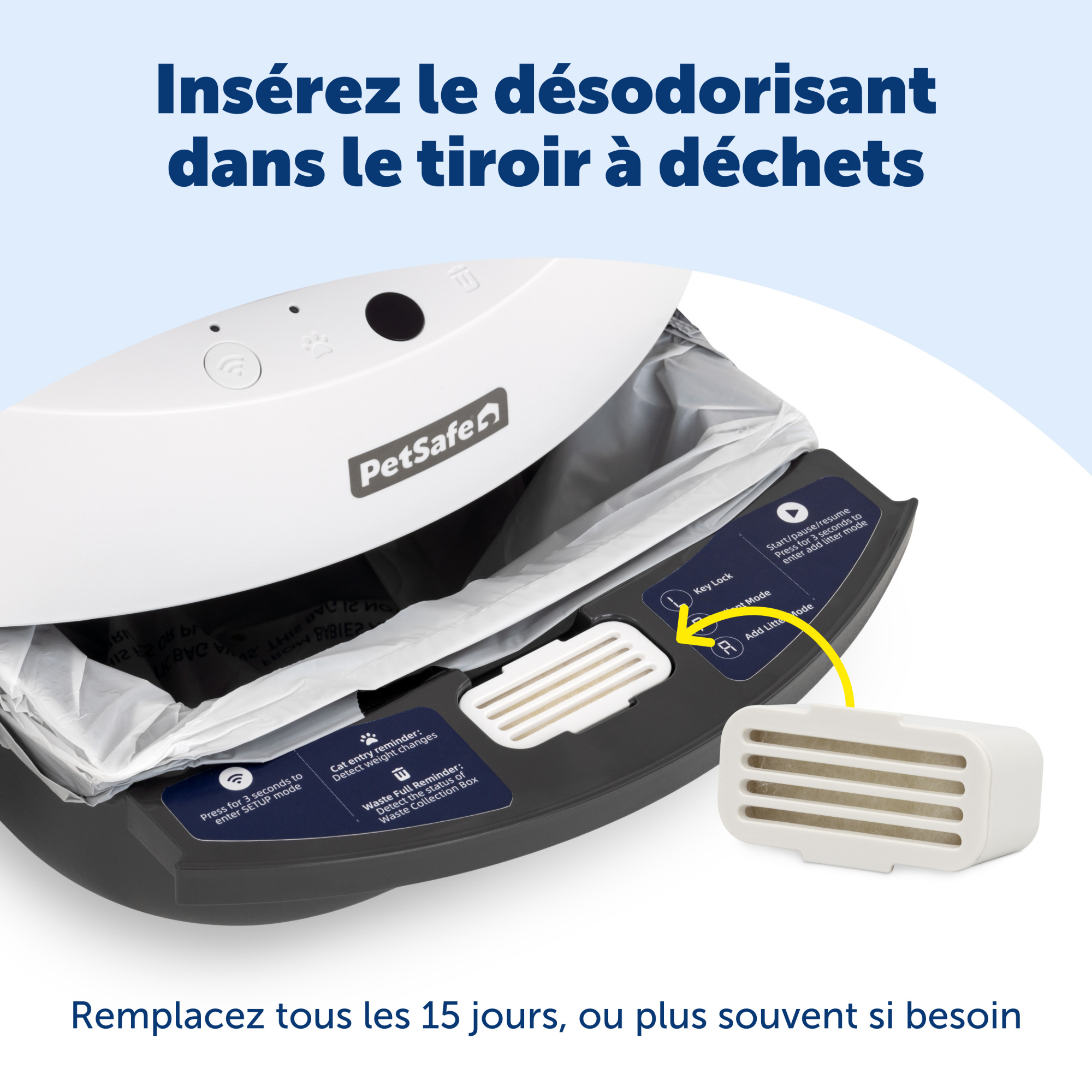 Désodorisant pour litière SMART SPIN Petsafe