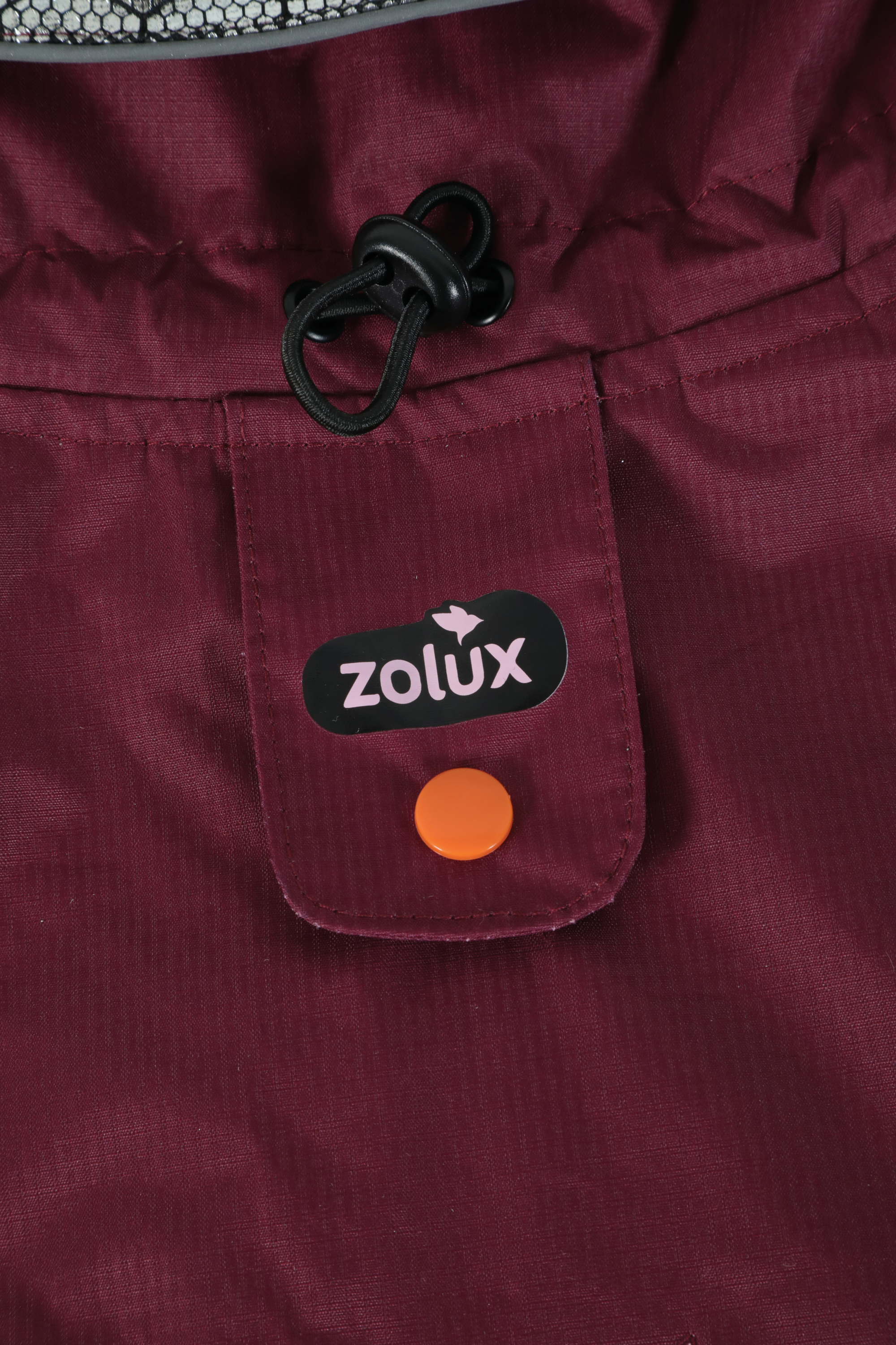 Veste coupe-vent imperméable Rouge Zolux Bivouak - 5 tailles disponibles