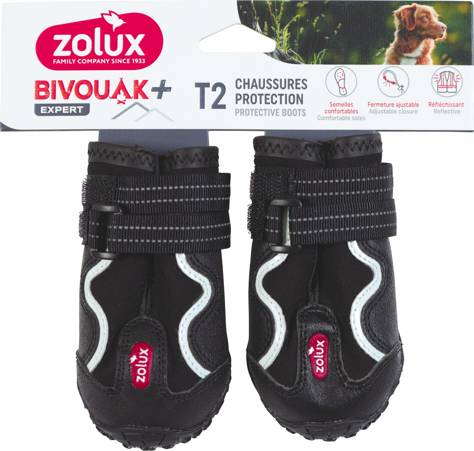 Chaussures de protection pour chien Zolux Bivouak