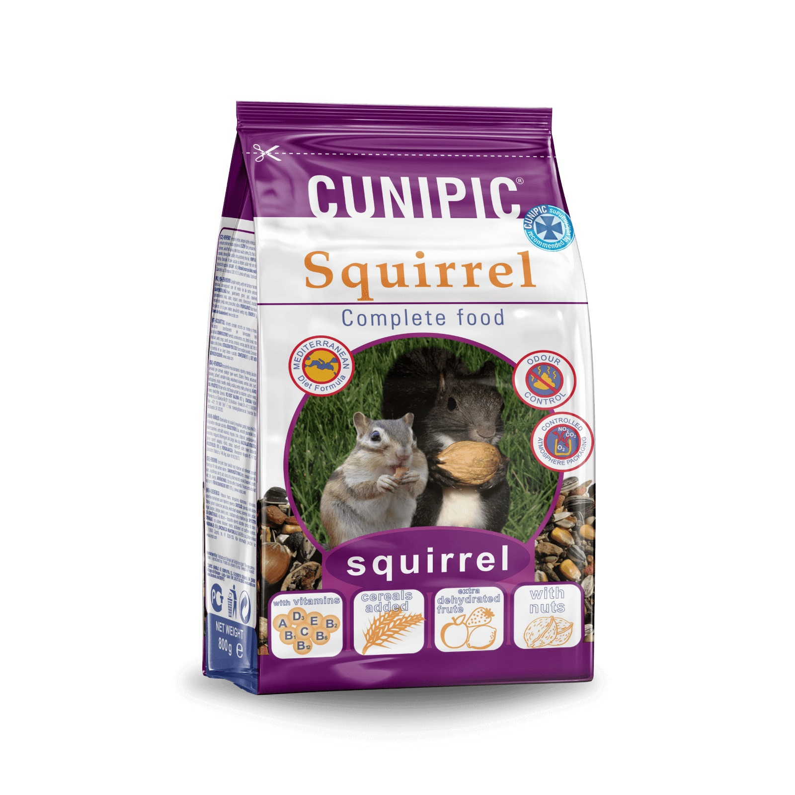 Cunipic Premium Squirrel Alimento completo para ardillas