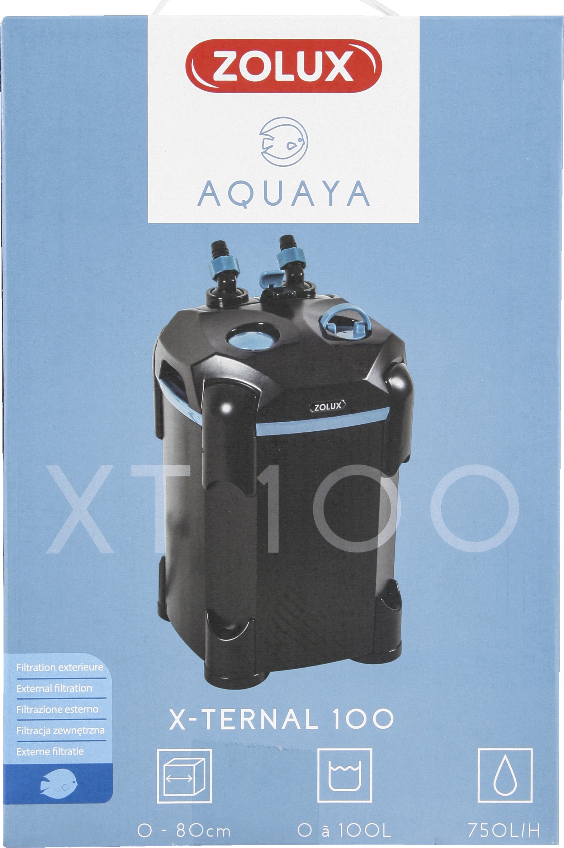 Aquarium AQUA Säule mit Filter und LED-Beleuchtung - 61L