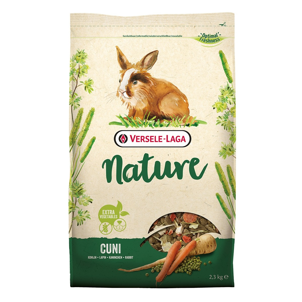 Versele Laga Cuni Nature Nutrição para coelhos e coelhos anões