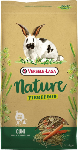 Versele Laga - Mélange Varié Riche en Fibres Nature Fibrefood Cuni pour  Lapins Sensibles - Sac De 8 Kg : : Animalerie