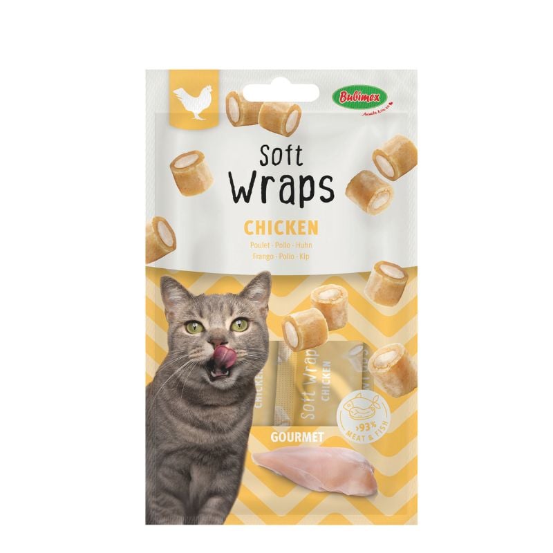 BUBIMEX Soft Wraps pour chat - 3 saveurs disponibles 