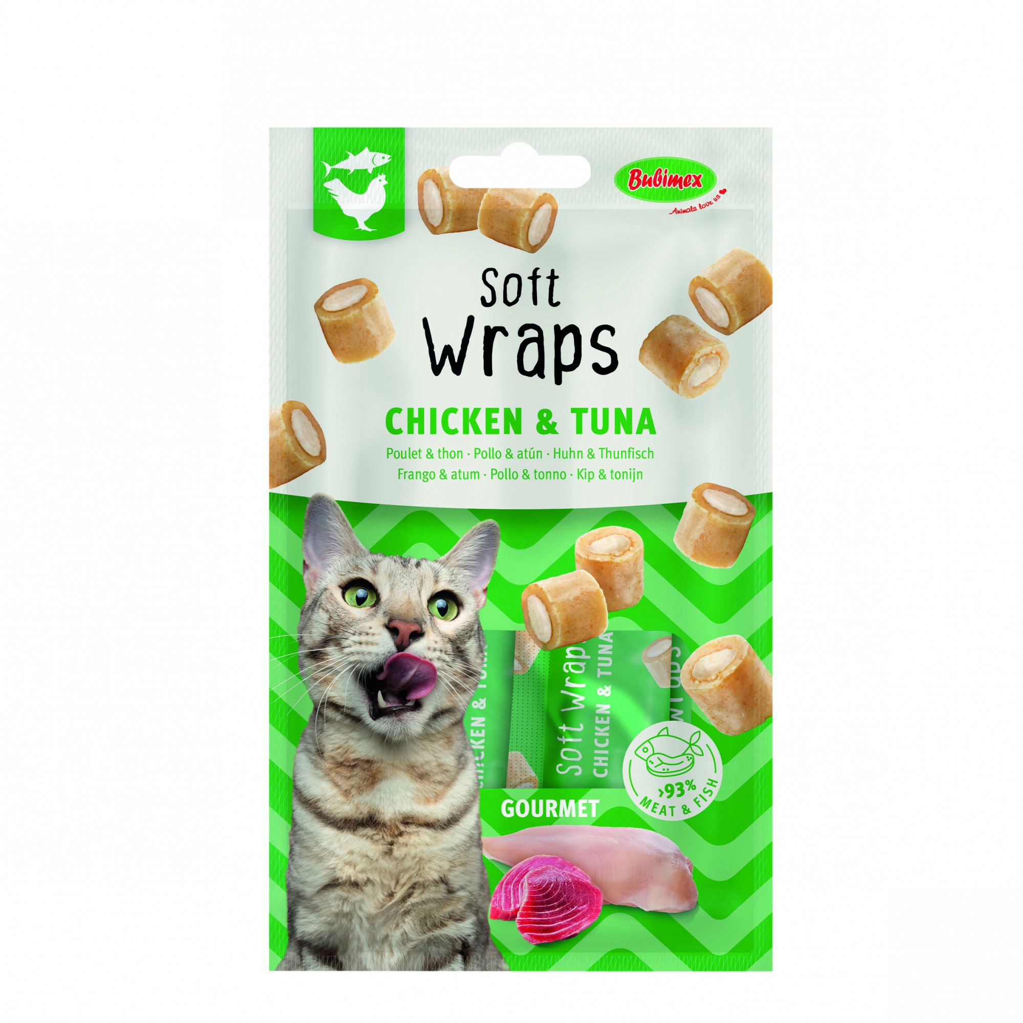 BUBIMEX Soft Wraps pour chat - 3 saveurs disponibles 