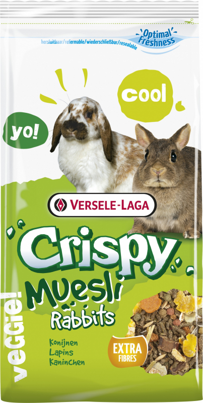 Versel Laga Crispy Muesli Rabbits para coelho e coelho anão
