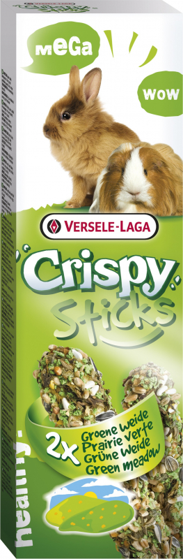 Versele Laga Crispy Sticks Prairie Verte pour cobayes et chinchillas