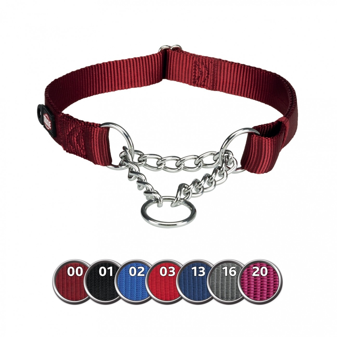 Premium Collar semiestrangulador color rojo