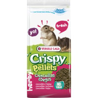 Versele Laga Crispy Pellets Chinchilla & Degus fórmula "tudo-em-um" para chinchilas e esquilos