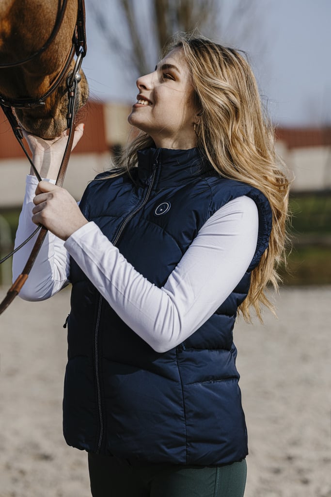 EQUITHEME Gilet sans manche Lina marine 