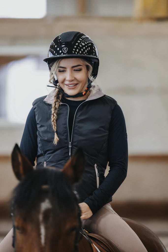 EQUITHEME Gilet réversible Lilia JTM noir et rose