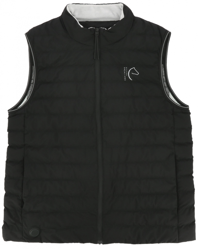 EQUITHEME Gilet chauffant Charlie noir