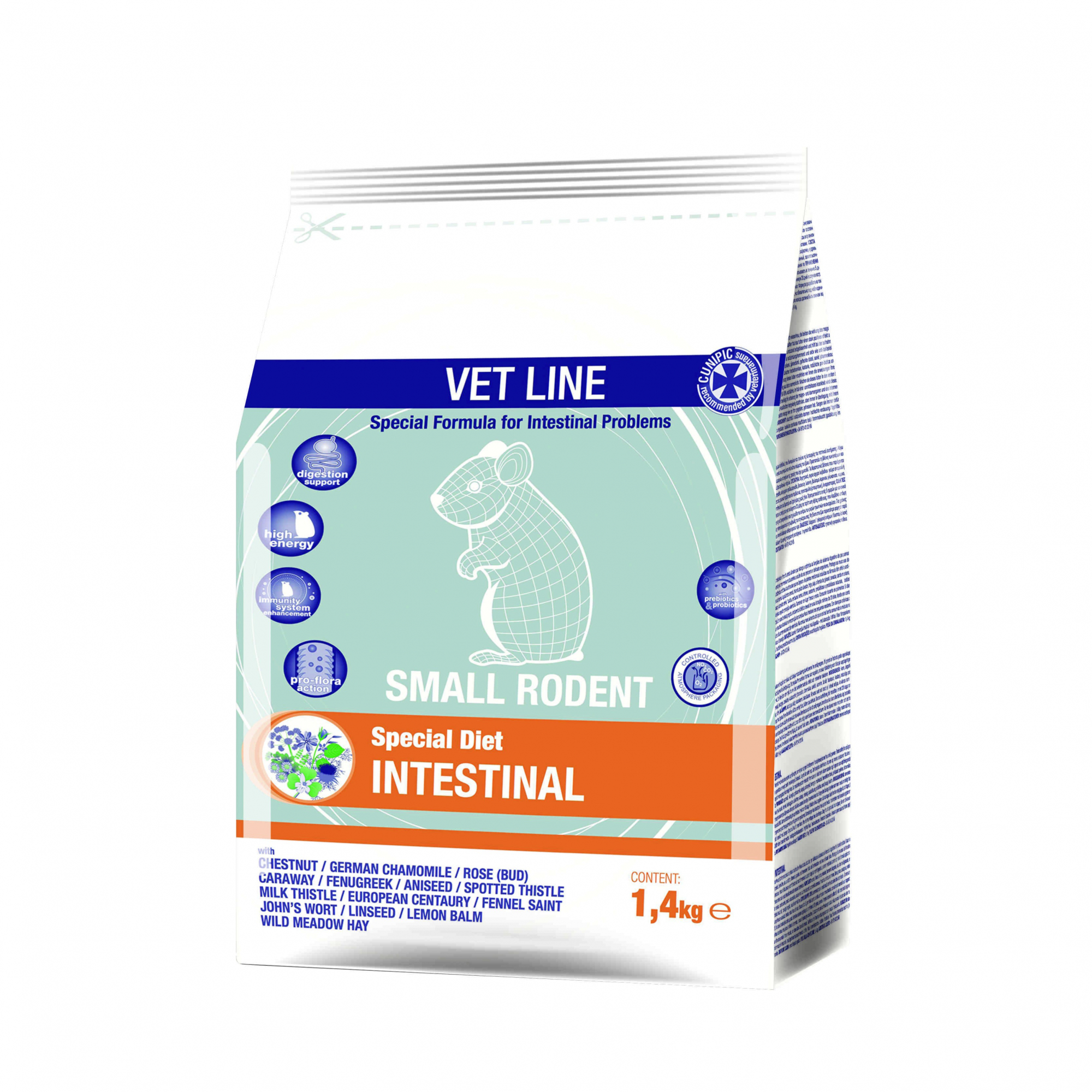 Cunipic Vetline Intestinal para pequeños roedores con problemas intestinales